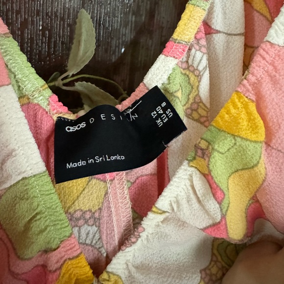 ASOS Design Mini Dress in bold floral print - Picture 6 of 6